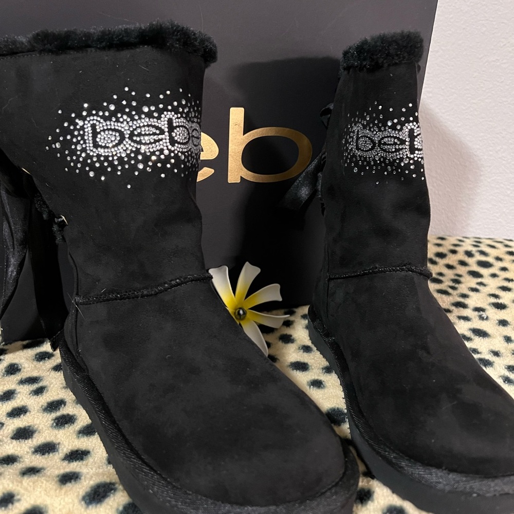 Bebe Raquelle boots Suede leather